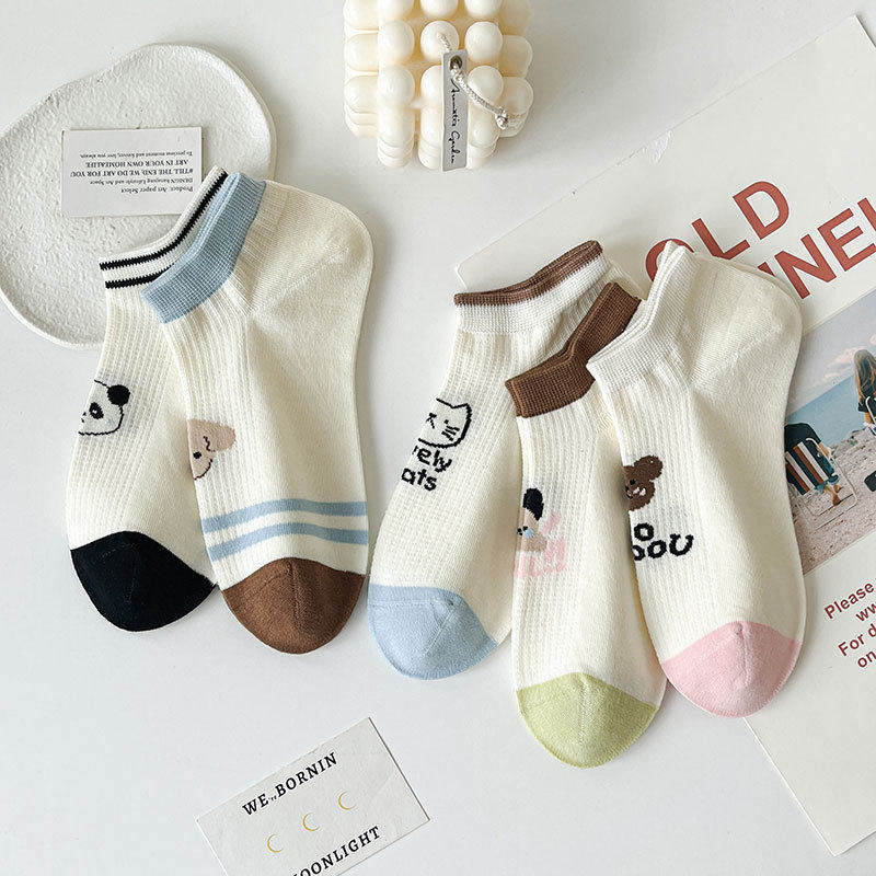 袜子女短袜韩版ins船袜夏天薄款浅口隐形袜学生网眼透气棉袜,女士内衣/男士内衣/家居服,短袜,淘宝优惠券,粉丝福利购,淘宝优惠卷