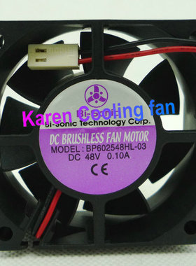 原装百 瑞 6025 DC48V 0.1A BP602548HL-03散热风扇HZDO
