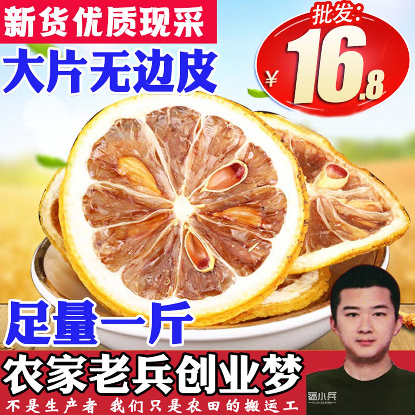 柠檬片500g包邮干片 泡茶特级散装新鲜柠檬片茶 非冻干柠檬花草茶