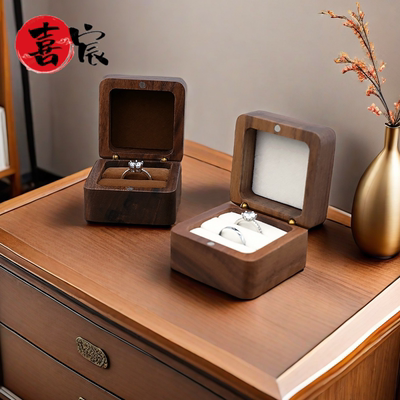 戒指轻奢首饰品收纳盒便携高级感