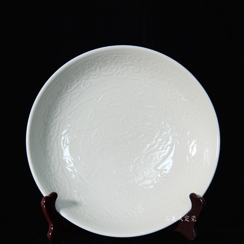 Traditional printing dragon plate