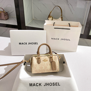Mack 高级感撞色枕头包 Jhosel轻奢小众印花波士顿包包女2025新款