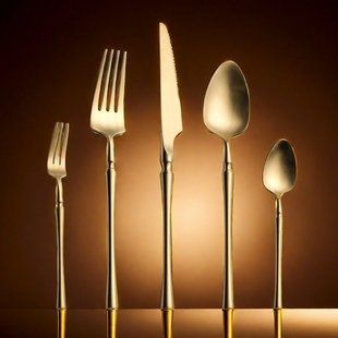 西餐牛排专用刀叉餐具套装304不锈钢家用牛排刀叉勺高级三件套