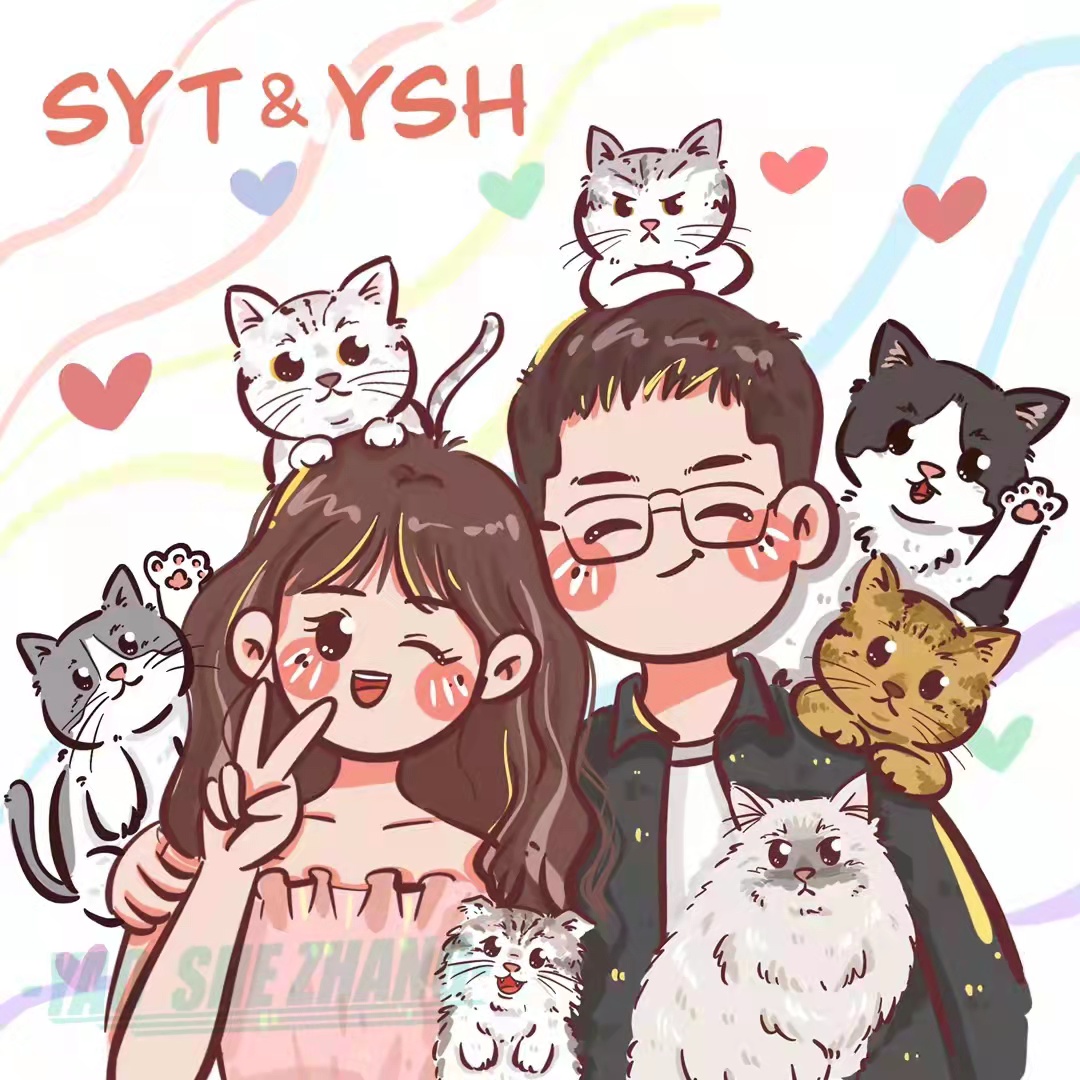 我要变成装饰画 定制照片手绘头像可爱甜酷卡通漫画情侣婚礼礼物