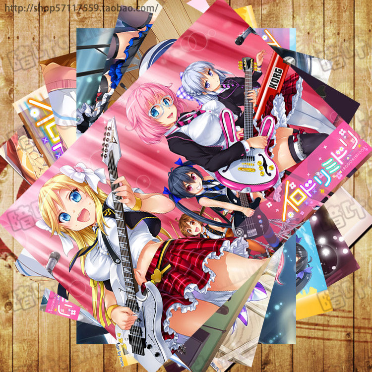 彩绿 明信片卡贴周边海报 动漫游戏挂画壁画订制  挂画动漫壁画