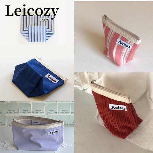 Leicozy/Aeiou韩国小众化妆包收纳袋法式小清新