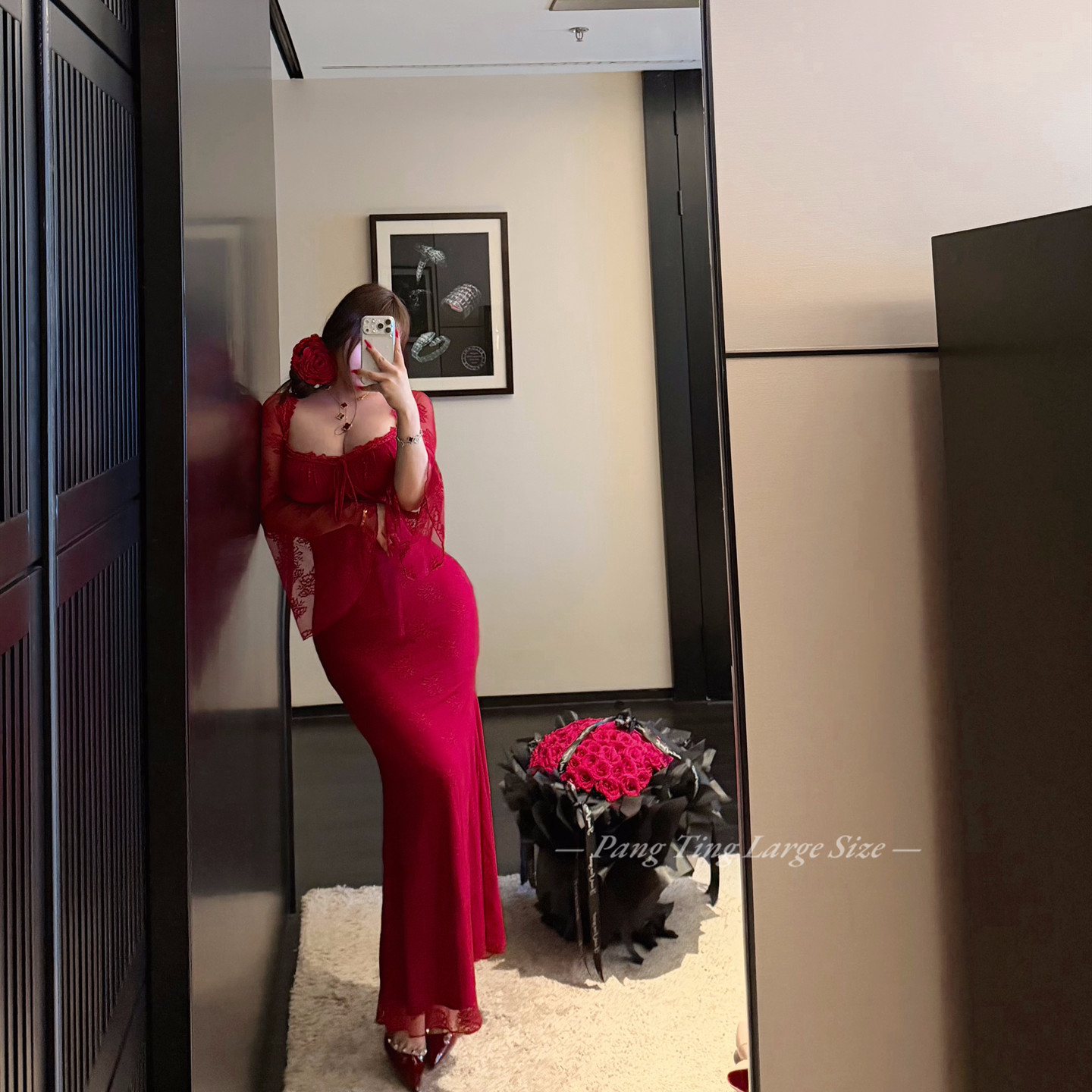 大码女装定制美娇娘步步生莲鱼尾