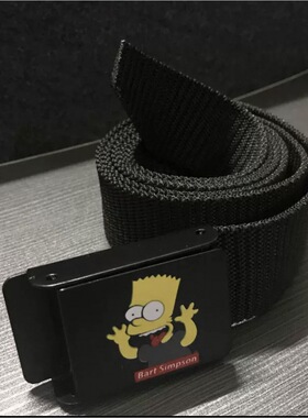 高初中学生男孩大童休闲皮带韩版潮流百搭ins帆布裤腰带年轻人