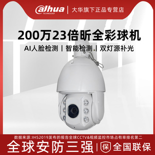 大华200万像素23倍光学变焦昕全彩智能跟踪球机 SD6223