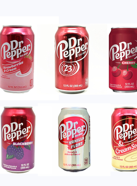 命运石之门美国胡椒博士Dr Pepper原味樱桃草莓奶油星锑怪味汽水