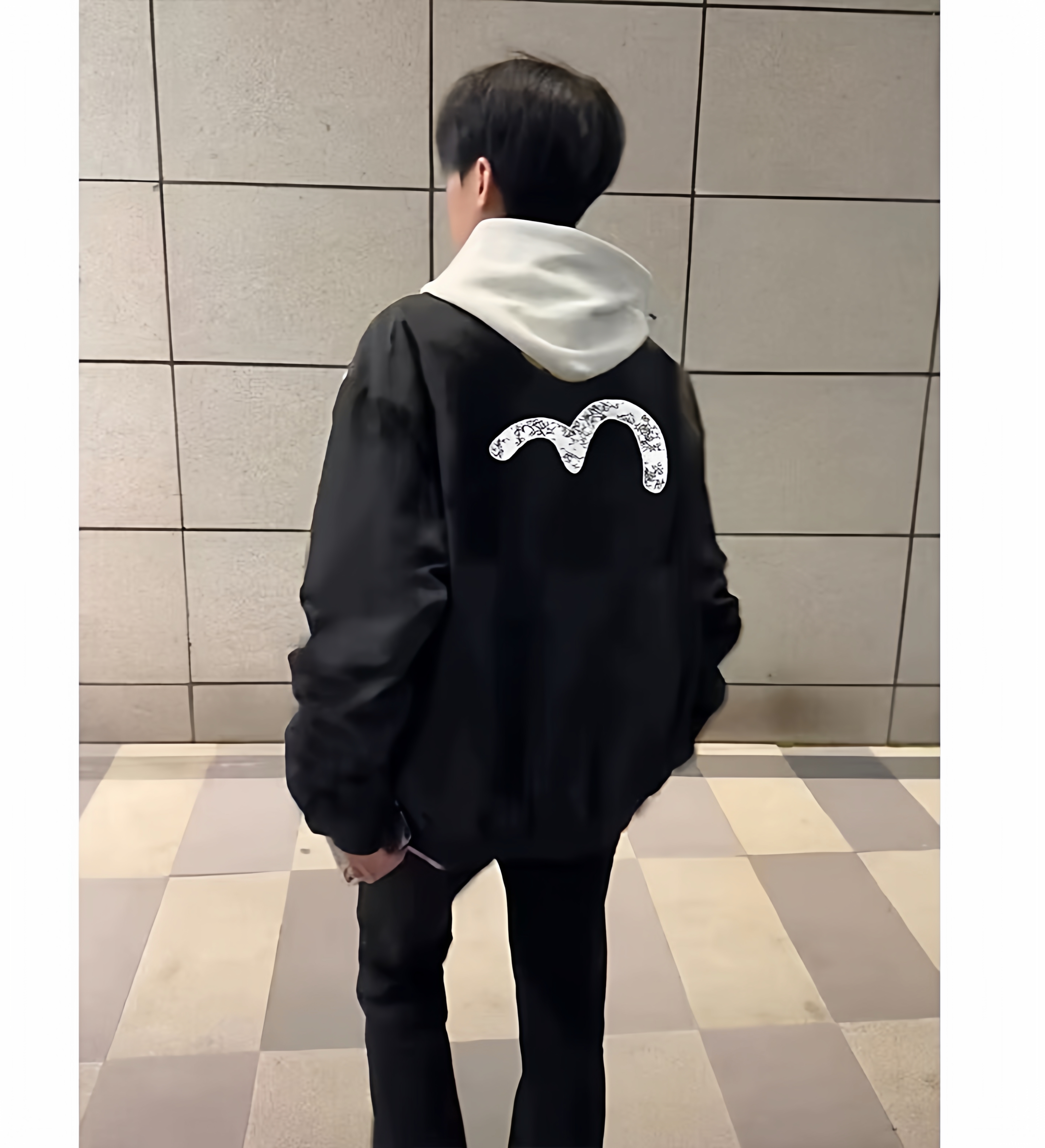 潮牌美式福F神字母印花棒球服外套男女秋冬情侣装痞帅飞行员夹克