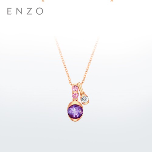 ENZO18K金多彩宝石项链