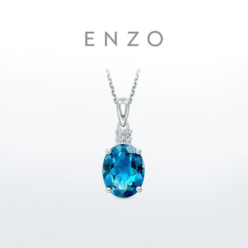 ENZO18K金托帕石钻石吊坠