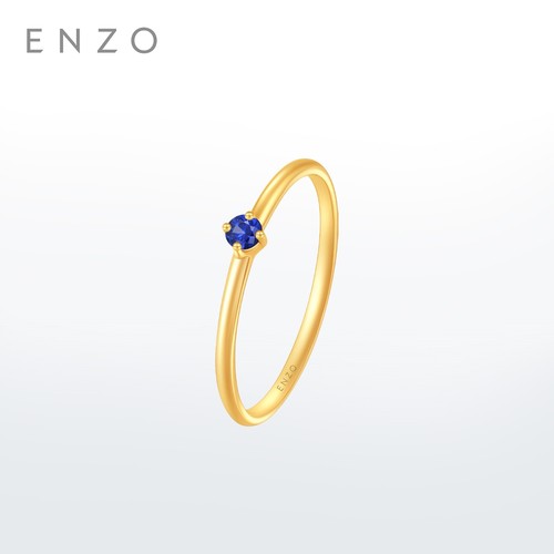 ENZO18K金镶蓝宝石戒指