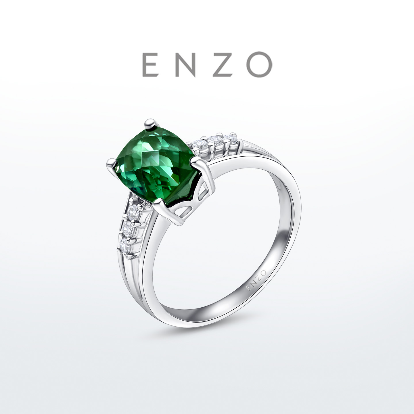 ENZO18K金碧玺钻石戒指