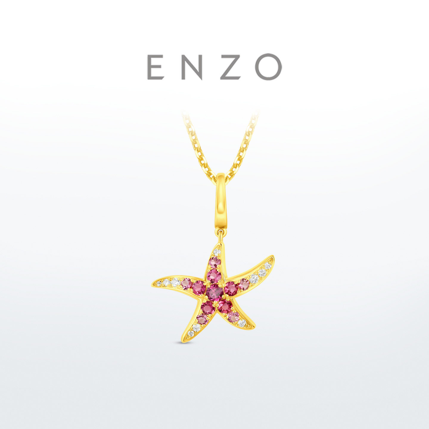 ENZO18K金碧玺钻石吊坠