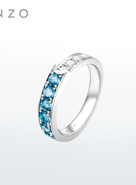 新款ENZO「丛林系列」18K金托帕石钻石戒指女EZV8915节日礼物