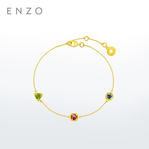 ENZO18K金多彩宝石手链