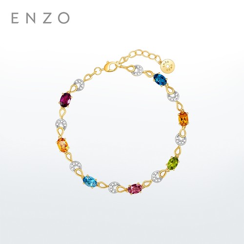 enzo18K金多彩宝石手链