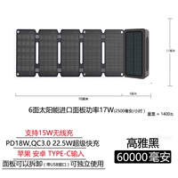 58000 мАч+супер быстрая зарядка+беспроводная зарядка+солнечная 6 панель [17 Вт зарядка]