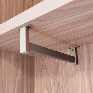 浅衣柜挂衣杆顶装抽拉式伸缩衣架衣橱柜内竖纵向衣通裤架五金配件