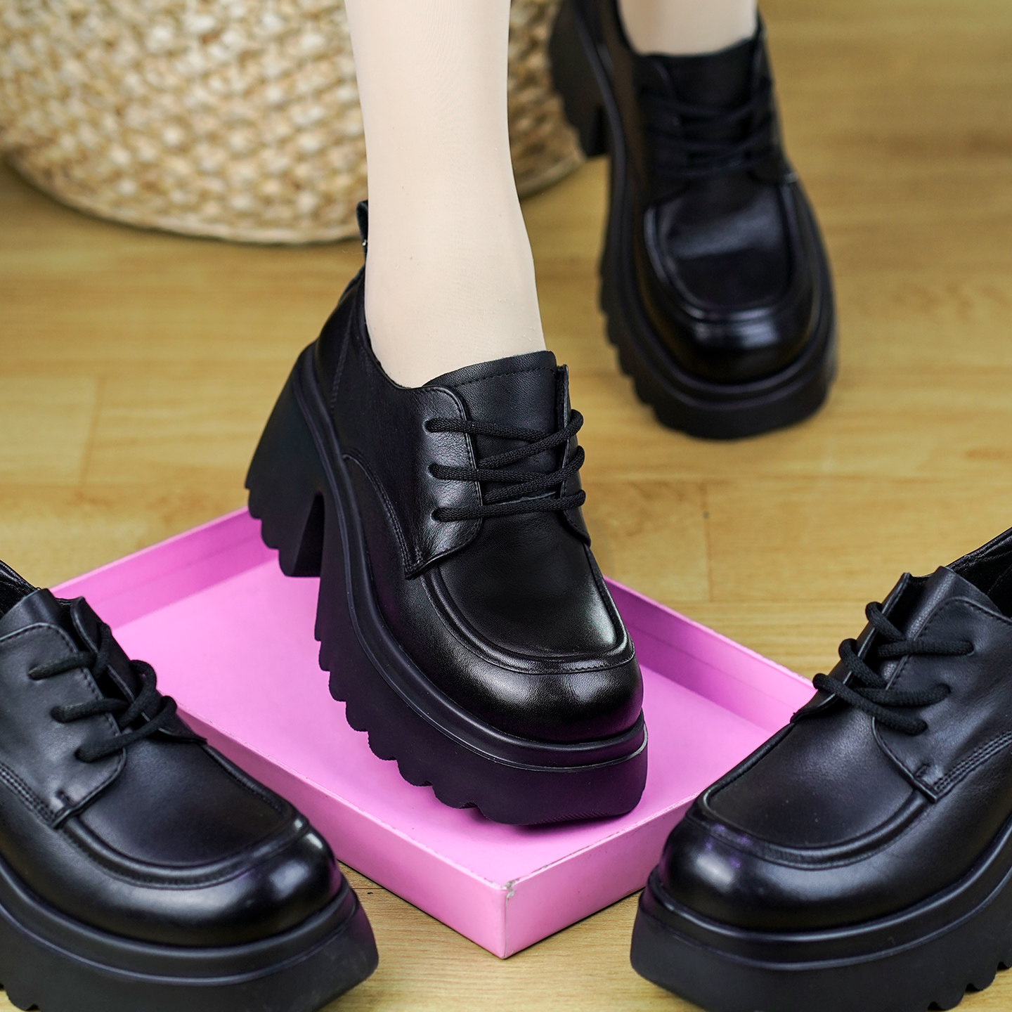 春秋新款英伦风皮鞋真皮厚底乐福鞋女内增高网红爆款软底软面单鞋,女鞋,乐福鞋（豆豆鞋）,淘宝优惠券,粉丝福利购,淘宝优惠卷