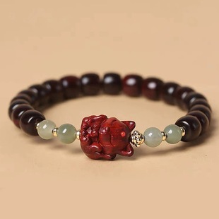 盘玩手串 男女款 小叶紫檀手串diy女款 百搭凤九款