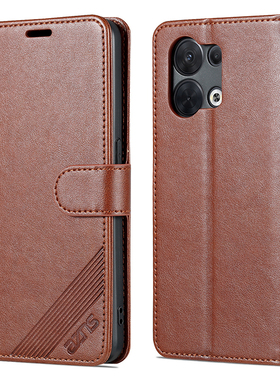 适用OPPOReno8皮套翻盖手机壳Reno8Pro5G防摔保护套全包男女钱包