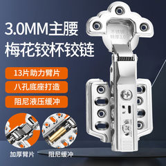 Thép không gỉ 304 giảm chấn thủy lực đệm bản lề tủ cửa tủ quần áo đường cong lớn đường cong trung bình máy bay bản lề mùa xuân phụ kiện cửa bản lề sàn 2 cánh bản lề sàn cho cửa gỗ