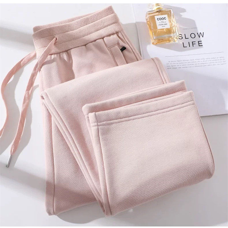 新款休闲直筒裤棉卫裤高品质女士高腰宽松舒适运动长裤薄厚同款,女装/女士精品,卫裤,淘宝优惠券,粉丝福利购,淘宝优惠卷