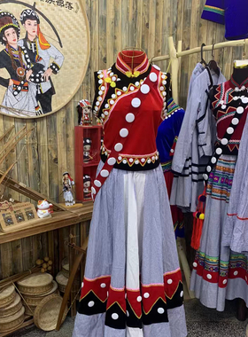 傈僳族服装服饰配饰 私人高端定制版 民族服装服饰批发 正品