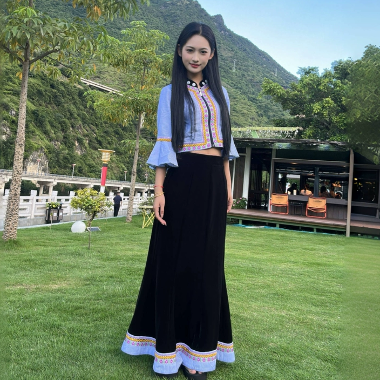 杨乐多同款 傈僳族服装高端定制版 民族服装服饰批发正品