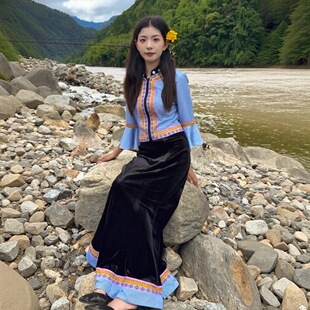 秋香娜同款傈僳族服装 私人高端定制 民族服饰批发正品