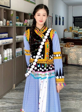宇燕同款傈僳族服饰 私人高端定制 民族服装服饰配饰批发正品