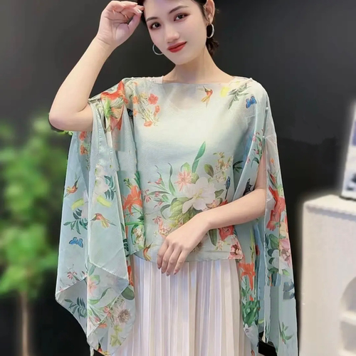 夏季蝙蝠袖韩版女防晒披肩