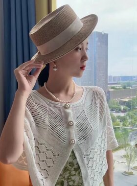 欧丝绣春夏开衫女镂空