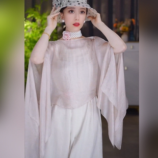 夏季四季纯色披肩时尚夏天百搭防晒衣女套头薄款丝巾长款空调外套