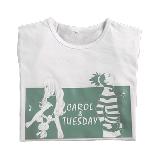 雄拓卡罗尔与星期二动漫周边短袖CAROLE & TUESDAY夏季T恤服装