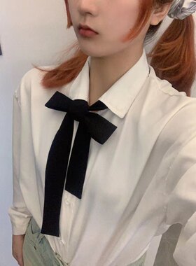 蝴蝶结丝巾蝴蝶结休闲女雪纺