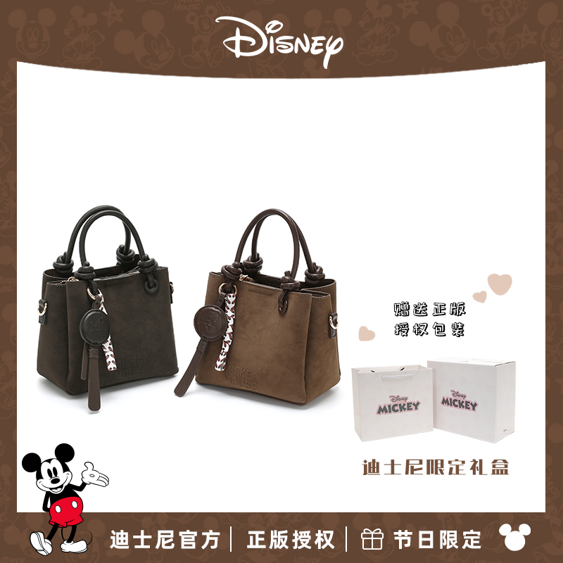 【生日礼物】送女友闺蜜 丹宁牛仔单肩斜挎手提水桶包