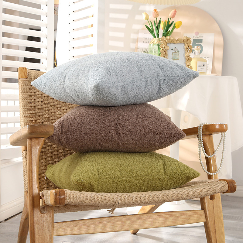 泰迪绒毛绒纯色沙发上好看氛围感抱枕客厅轻奢高级感床上靠垫靠枕,居家布艺,靠垫/抱枕,淘宝优惠券,粉丝福利购,淘宝优惠卷