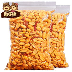 酒友鬼去皮花生米新货下酒菜麻辣五香脱油炸一袋装休闲零食商用