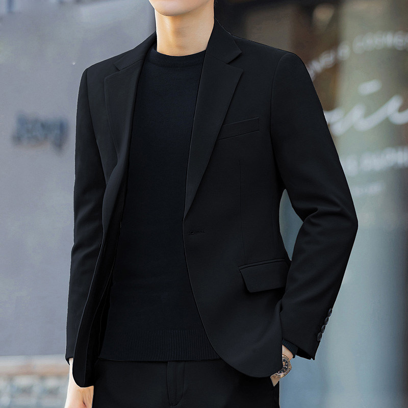 정장 정장 남성 캐주얼 정장 웨딩 영국 한국식 트렌디 슬림 하이 엔드 젊은 대학생 남성 정장