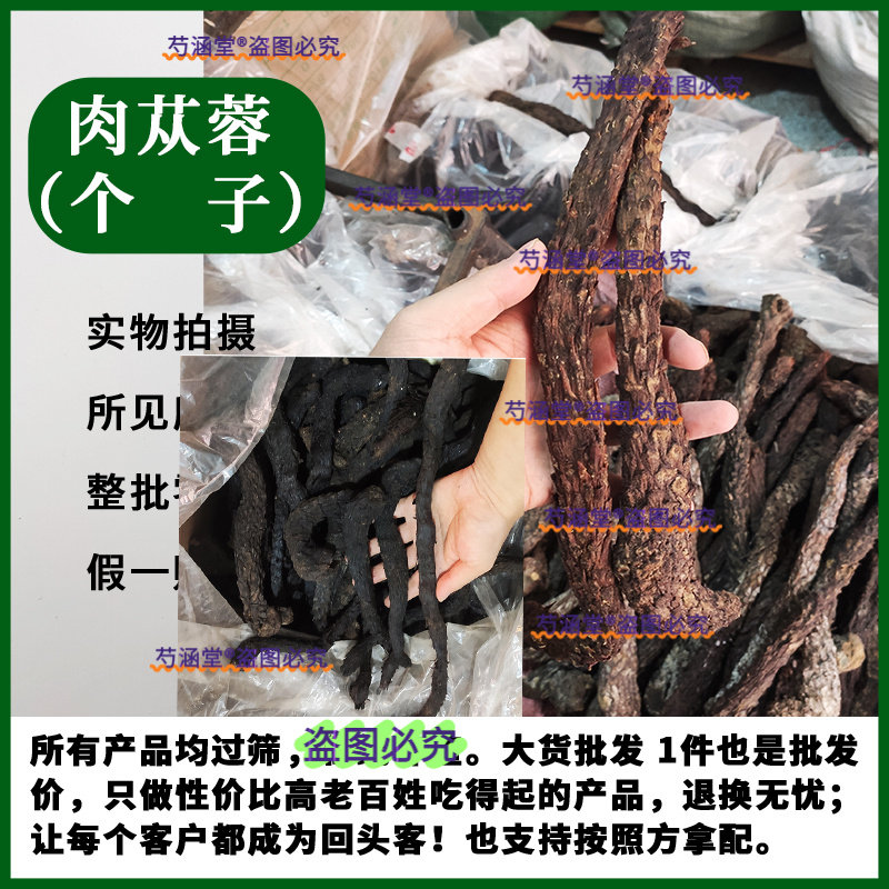 肉苁蓉新疆油性肉苁蓉整根男性泡酒泡茶六年生中大根肉苁蓉个子