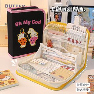 书本book笔袋大容量高颜值ins风初中女生2024新款文具加厚铅笔盒