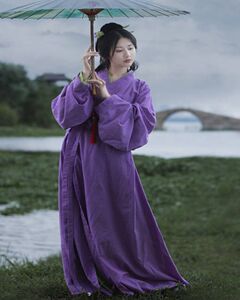 马山楚改良战国袍直裾复原战国男女同款原创汉服垂胡袖新款现货棉