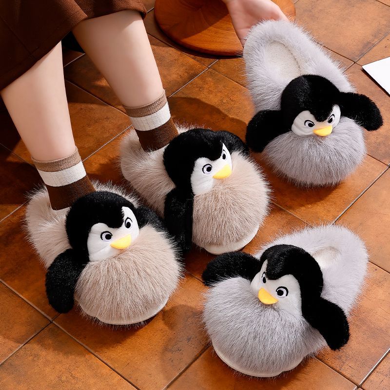 闪娇新款冬季防滑可爱家居棉拖鞋