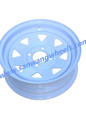 13*4.5 铁圈 适用于165R13C 155R13C 175R13C  三角孔 拖车