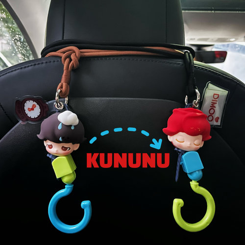 Dimmo泡泡玛特 特斯拉汽车座椅挂勾 车载挂钩 垃圾袋雨伞后背挂钩