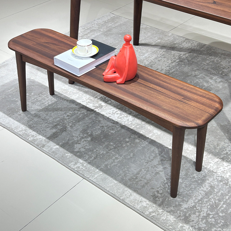 全实木长条凳家用长板凳卧室床尾凳现代简约餐椅玄关换鞋长凳子